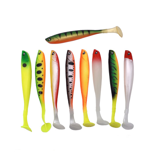 Fashion Rainbow Fish PVC Road Subsoft Bait