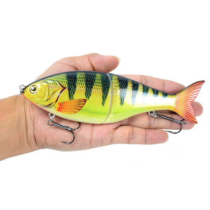 Wo-section Metal Connection Lure Lure Submersible S-shaped Multi-section Fishing Lure