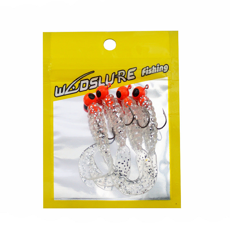 Soft Bait Bionic Fake  Lead Head Hook Fishing Tackle