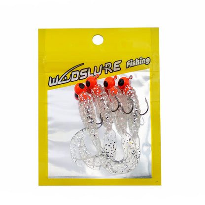 Soft Bait Bionic Fake  Lead Head Hook Fishing Tackle