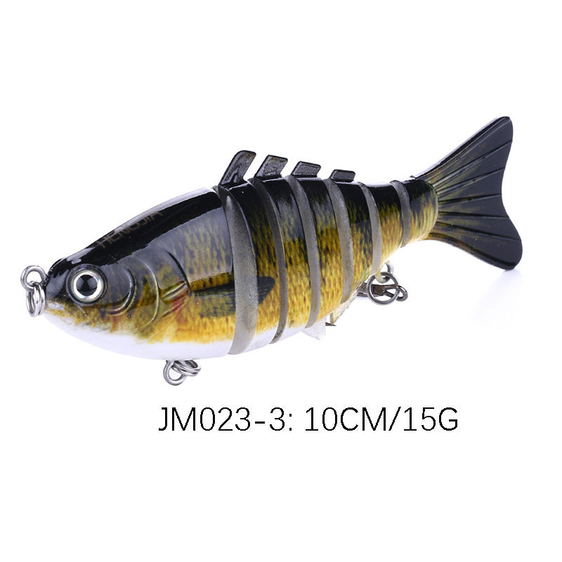 Luya Multi-section Broken Section 7 Sections 10CM-15.4G-6hook Bionic Hard Fishing Lure