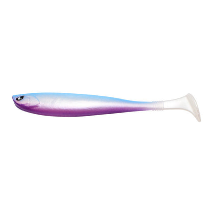 T-tail Soft Fish 13cm Back Notched Rainbow PVC Road Subbait False Bait