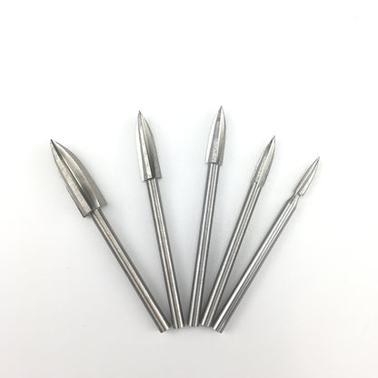 Steel wood carving bit set