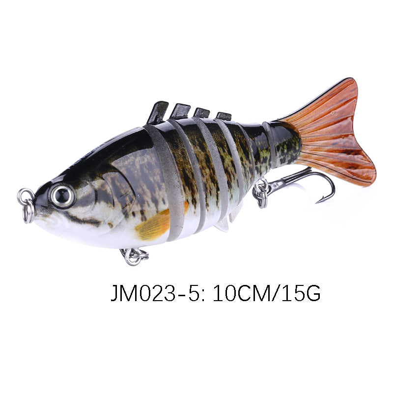 Luya Multi-section Broken Section 7 Sections 10CM-15.4G-6hook Bionic Hard Fishing Lure