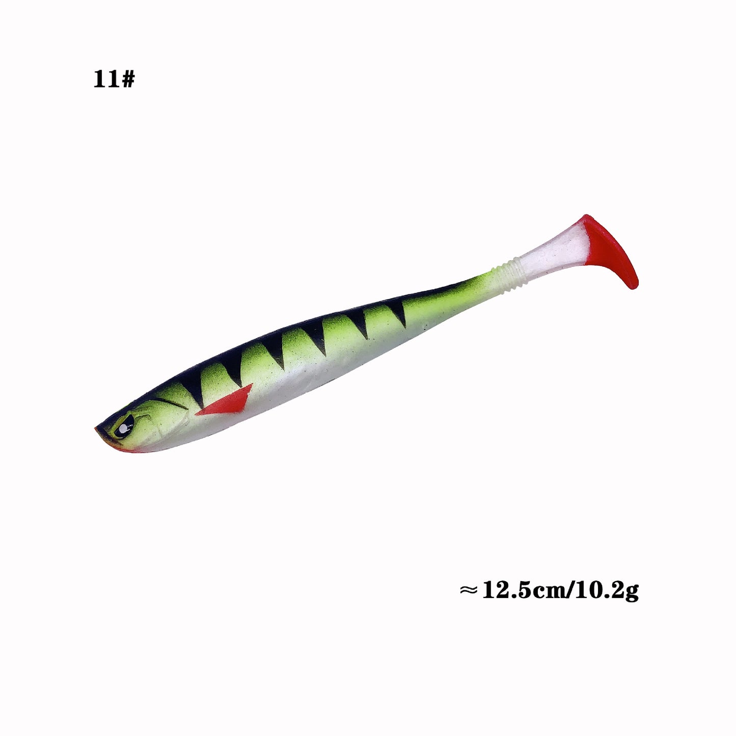 Fashion Rainbow Fish PVC Road Subsoft Bait