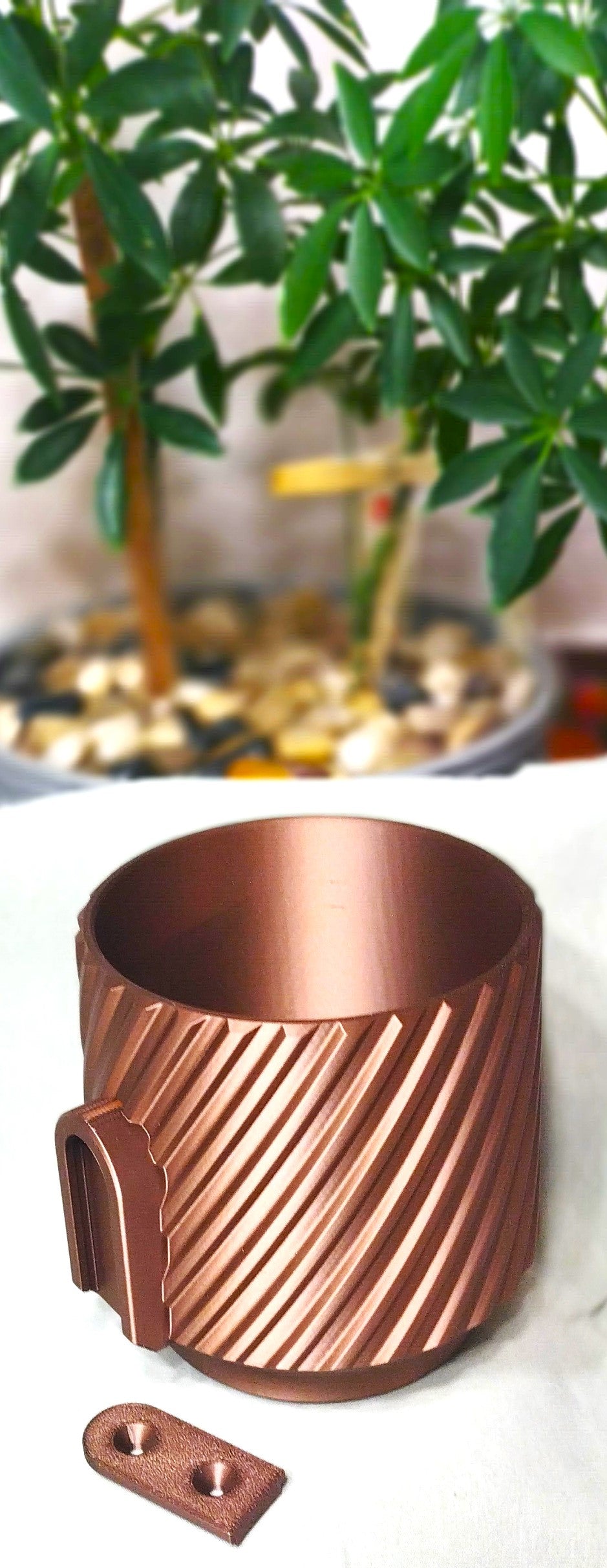 Copper Colored  Wall Planter