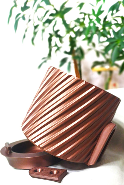 Copper Colored  Wall Planter