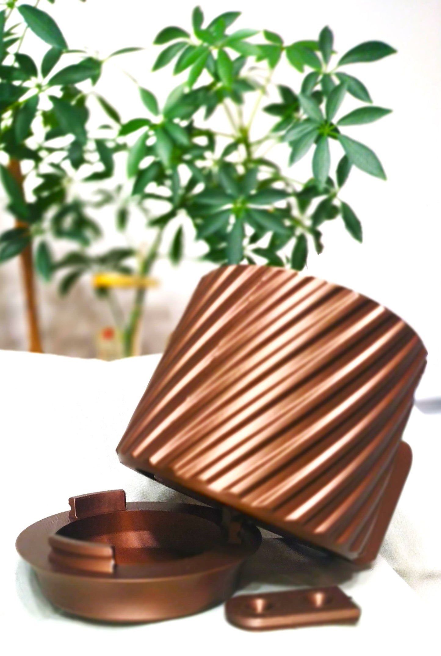 Copper Colored  Wall Planter