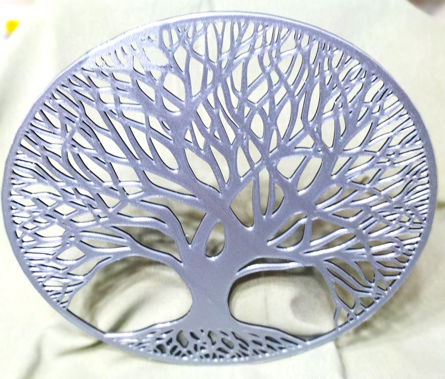 Tree of Life Wall Art Silver and Black