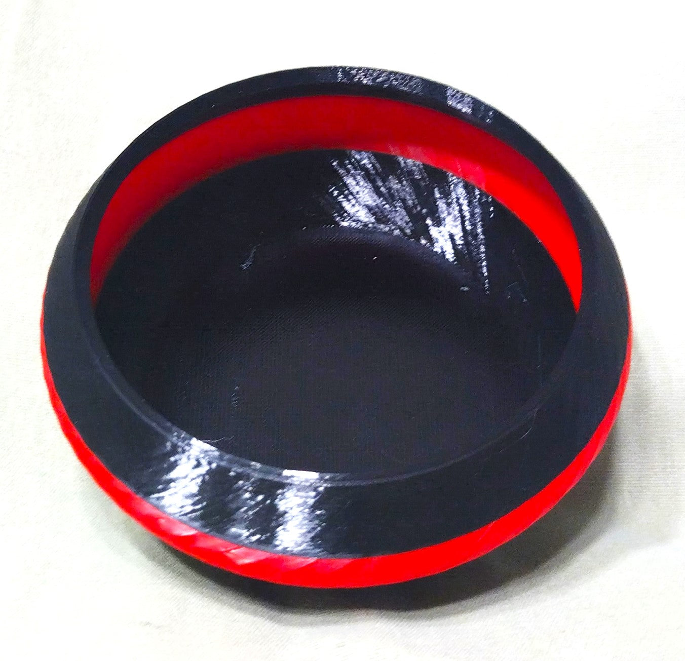 Small Black And Red Finger Decor Bowl for Dips and Sauces