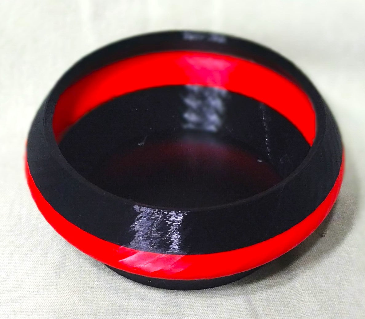 Small Black And Red Finger Decor Bowl for Dips and Sauces