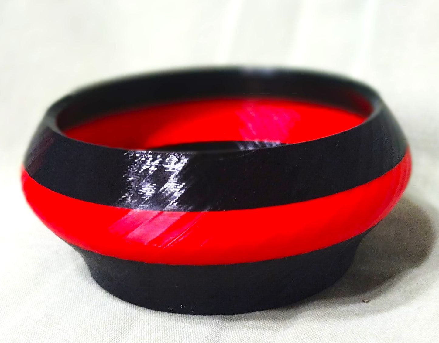 Small Black And Red Finger Decor Bowl for Dips and Sauces