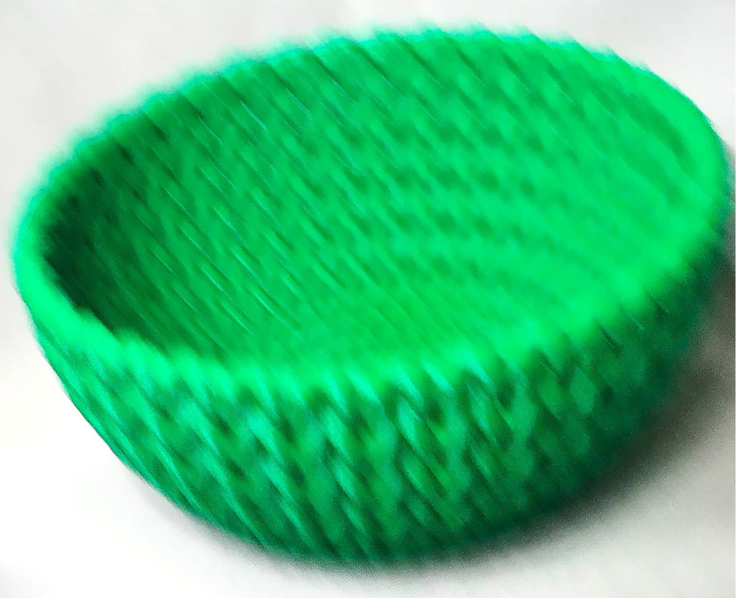 Green Knitted Candy Bowl