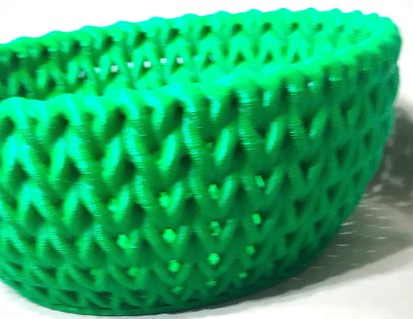 Green Knitted Candy Bowl