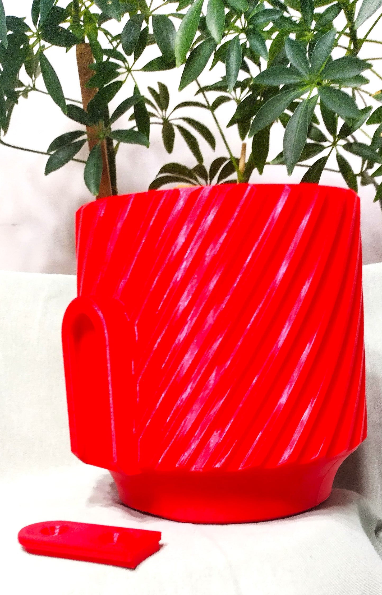 Red Wall Mounted Planter