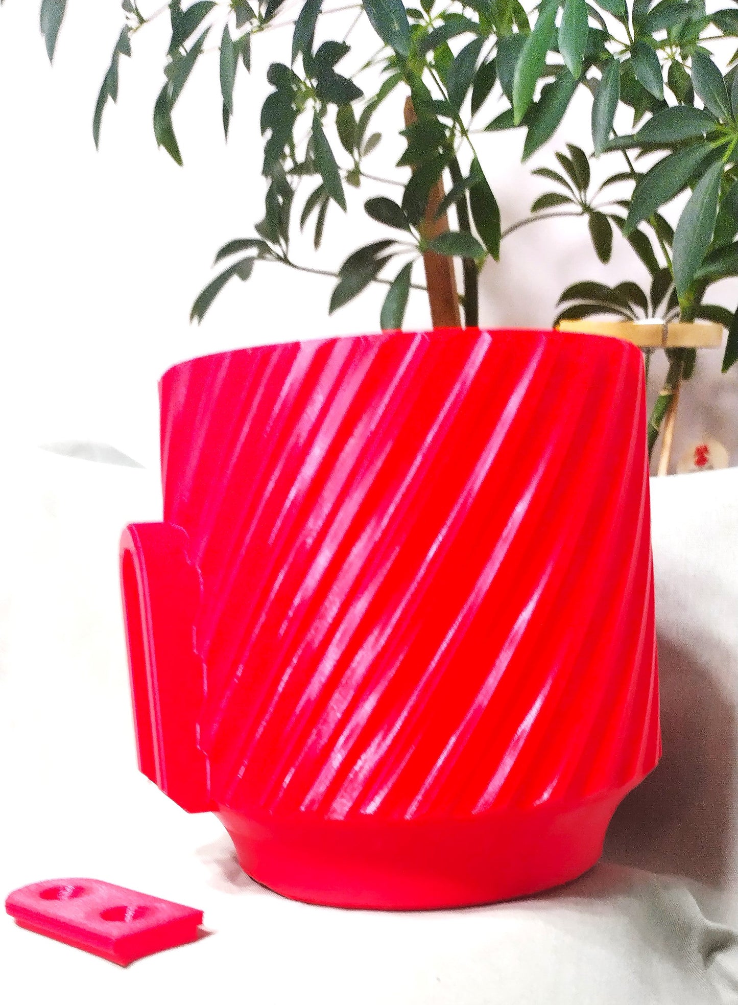 Red Wall Mounted Planter