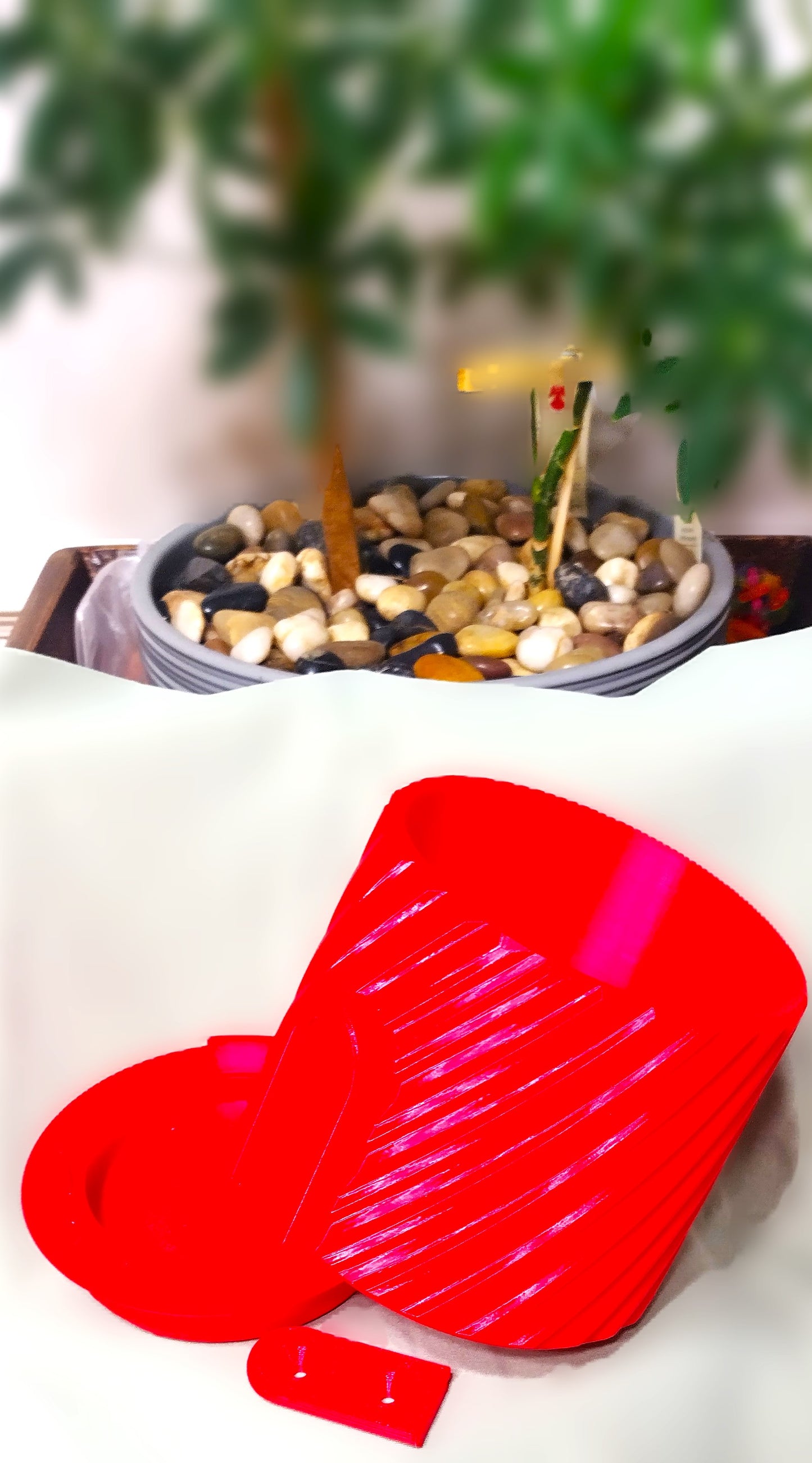 Red Wall Mounted Planter