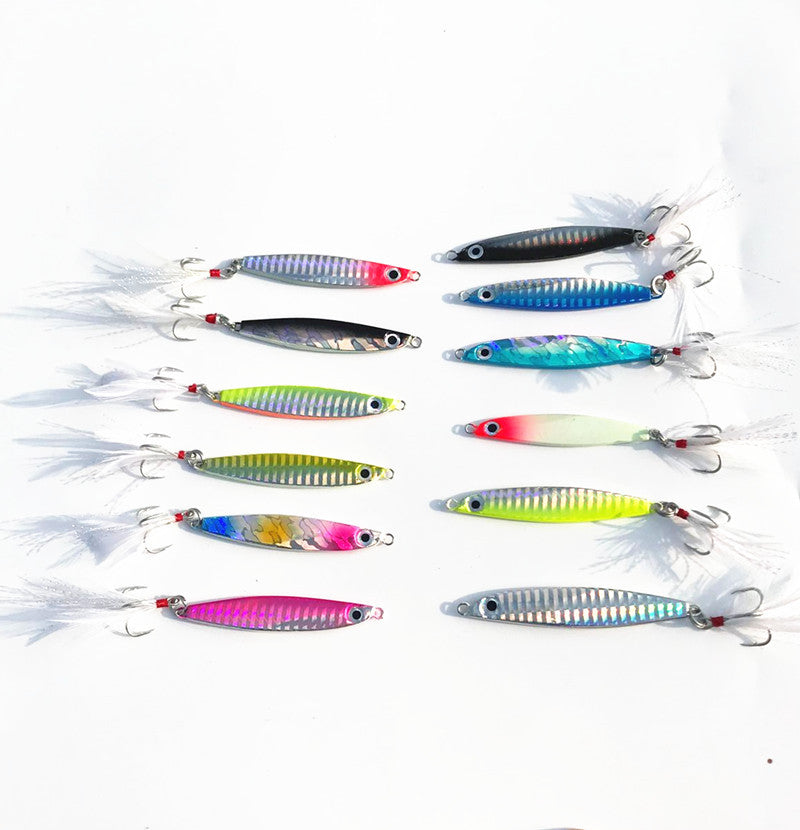 Feather Hook Sequins Lure Bait