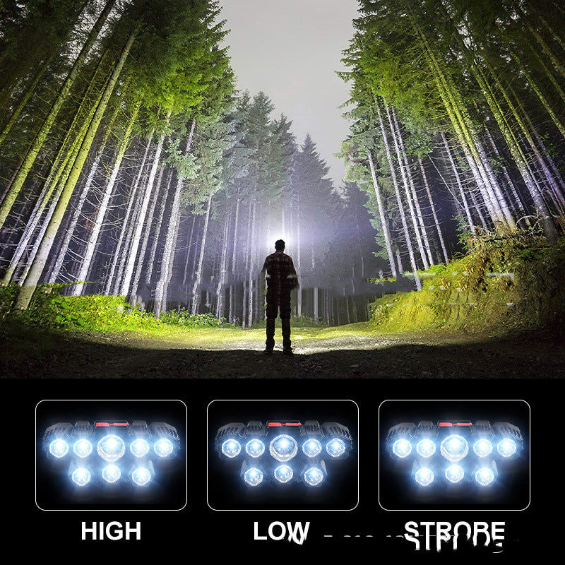 Super Bright Fishing Lights 5 Heads Long-Range Headlamps