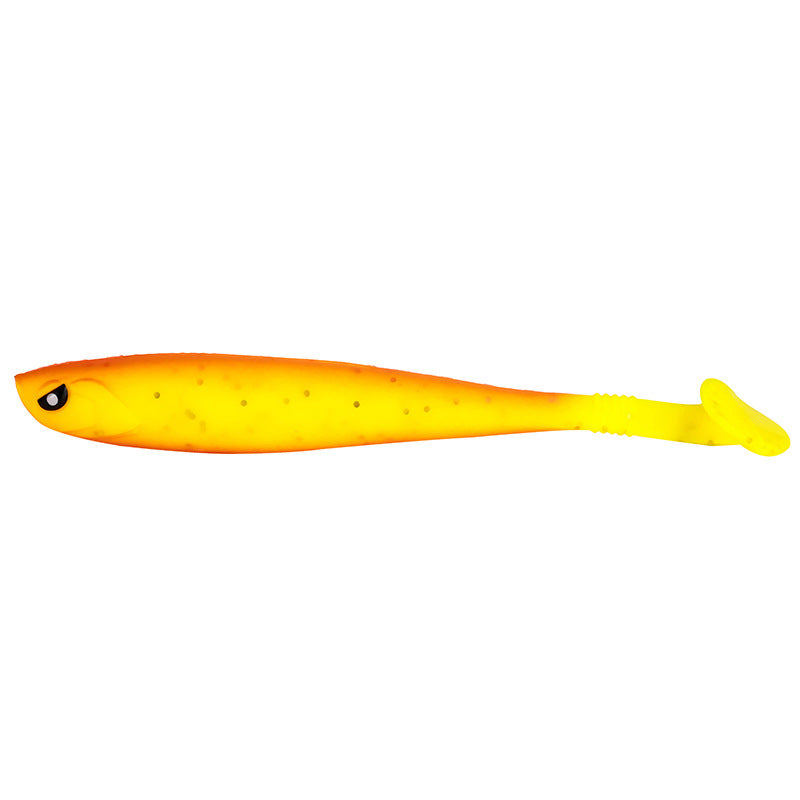 T-tail Soft Fish 13cm Back Notched Rainbow PVC Road Subbait False Bait