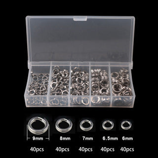 Fishing Tackle Set With 200 Pieces And Flat Double Circle Set