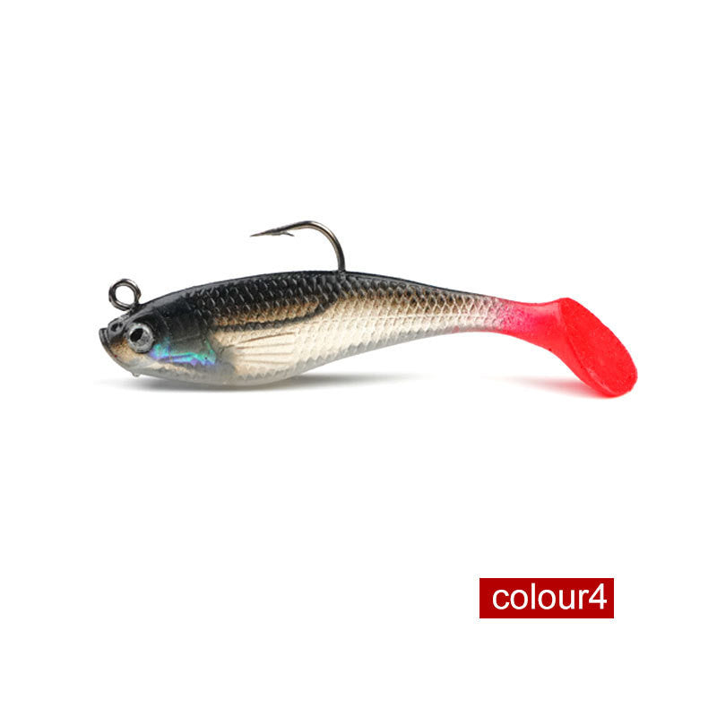 Silica Gel With Hook Luminous Simulation Color Soft Bait