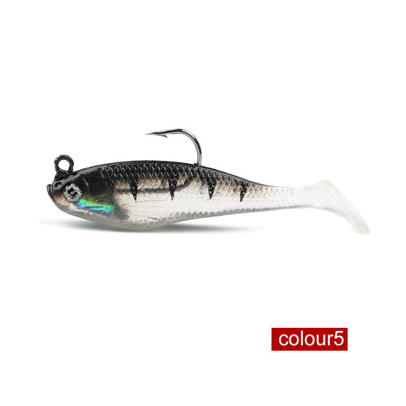 Silica Gel With Hook Luminous Simulation Color Soft Bait