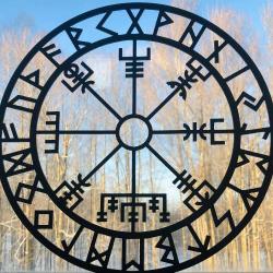 Iron Viking Compass Wall Art