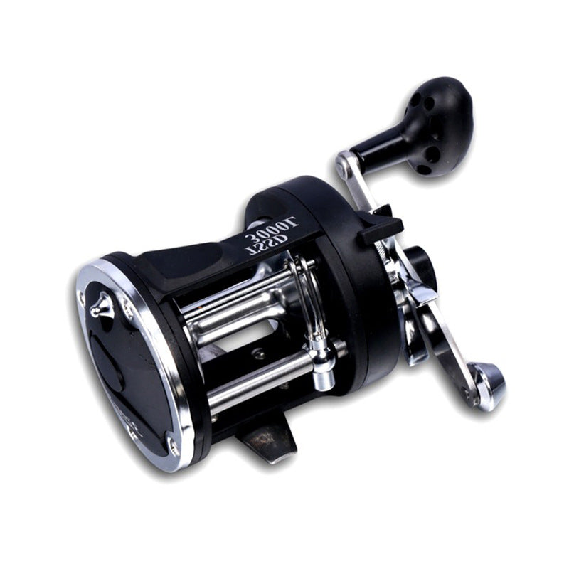 Trolling Fishing Reel Saltwater Right Hand Sea Bait Casting Fishing Reel Black