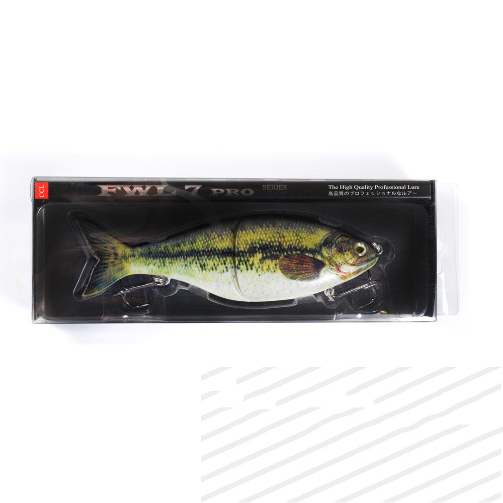 Wo-section Metal Connection Lure Lure Submersible S-shaped Multi-section Fishing Lure