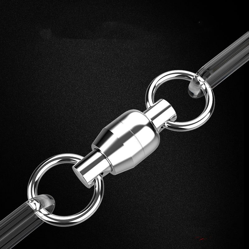 Ball Bearing Swivel Solid Rings Stainless Steel Fishing Connector