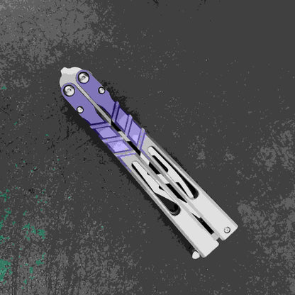 Outdoor Fancy Swinging Knife Camping Folding Knife Cold Weapon Travel Fruit Knife