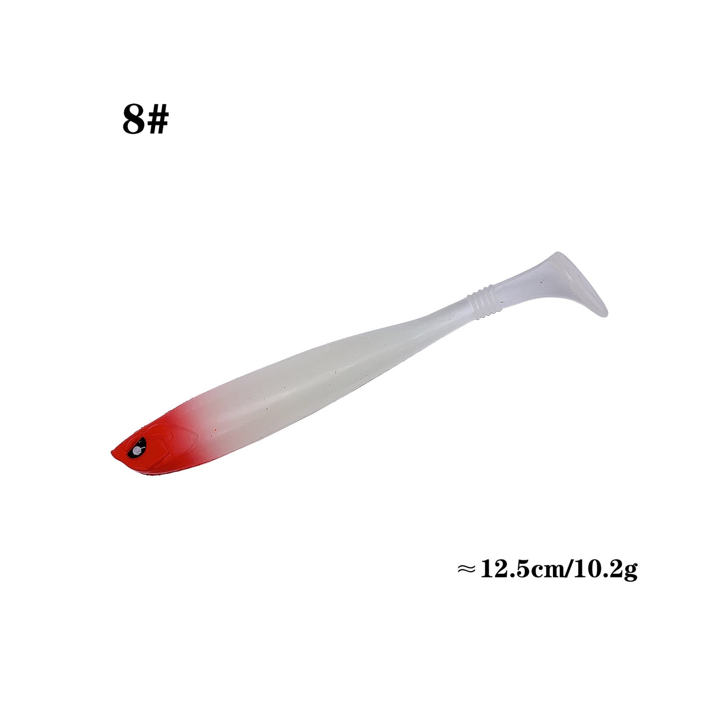 Fashion Rainbow Fish PVC Road Subsoft Bait