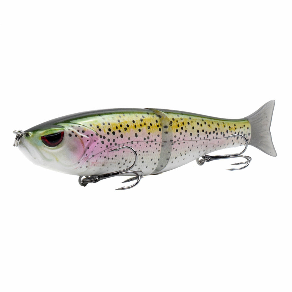 S-style Swimming Soft Tail Two-section Lure