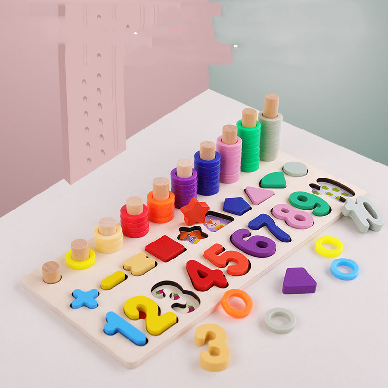 Children's Educational Toys Number Shape Fishing Blocks