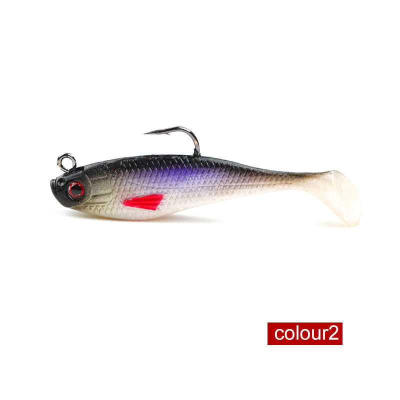 Silica Gel With Hook Luminous Simulation Color Soft Bait