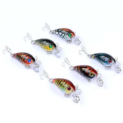 Micro-object 4.5CM Slow Noise Plastic Fake Bait Bass And Mandarin Fish Hard Bait